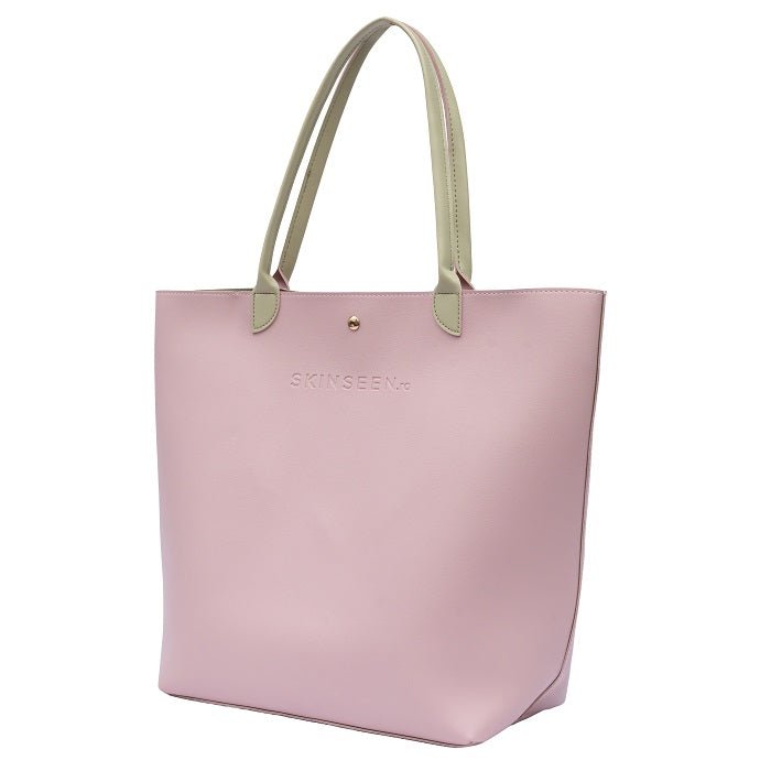 GLOW ON THE GO TOTE BAG - PINK - Geanta Roz Pudra De Umar Versatila - skinseen.ro