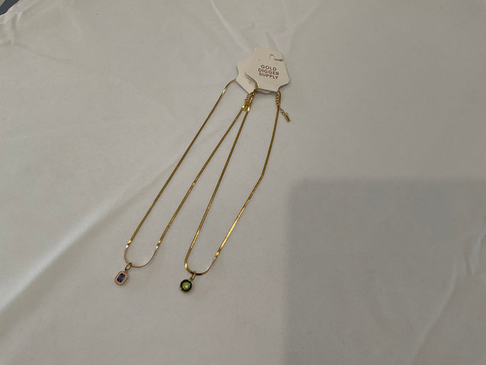 Gold Digger Supply Co. Small Gem Necklace