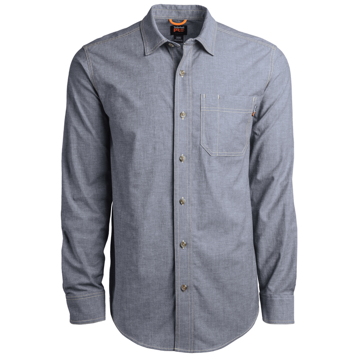 GRAFTON FLEX LONG SLEEVE CHAMBRAY SHIRT - 467-Chambray | Timberland PRO TB0A1V7F