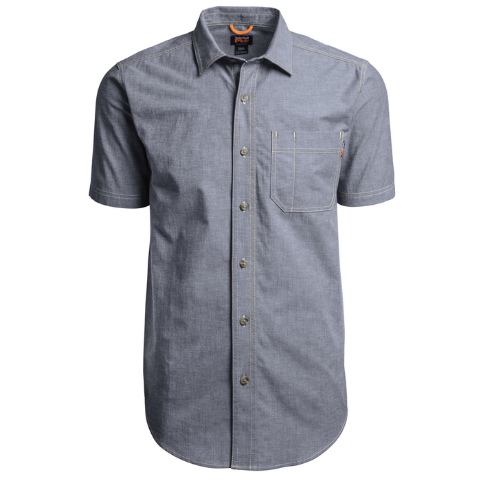 GRAFTON FLEX SHORT SLEEVE CHAMBRAY SHIRT - 467-Chambray | Timberland PRO TB0A1V7C