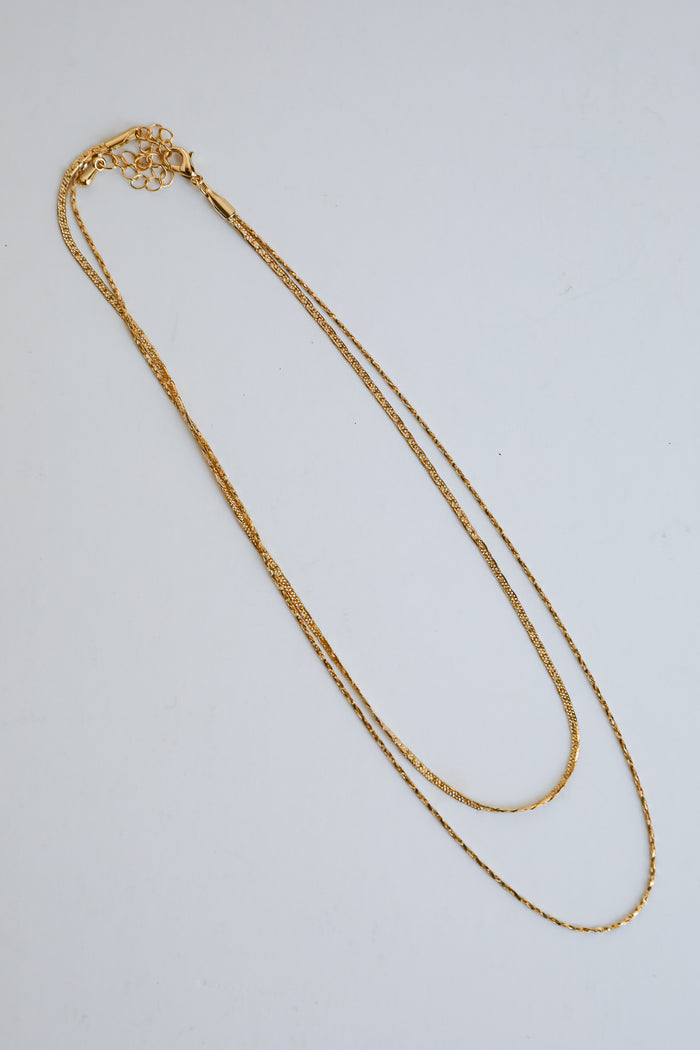 Hadley Gold Layered Chain Necklace