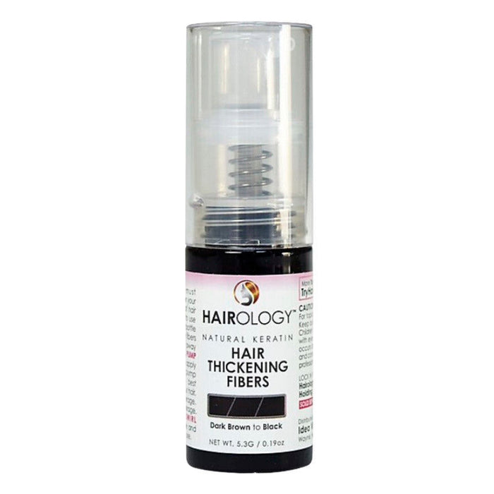 Hairology Hair Thickening Fibers Dark Brown to Black 0.19oz/5.3g - ikatehouse