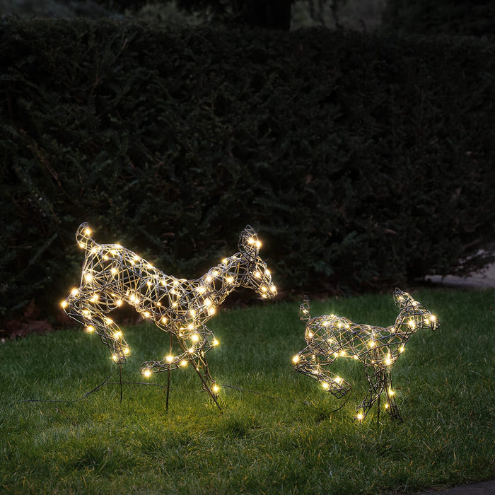Harlow Leaping Light Up Reindeer Family