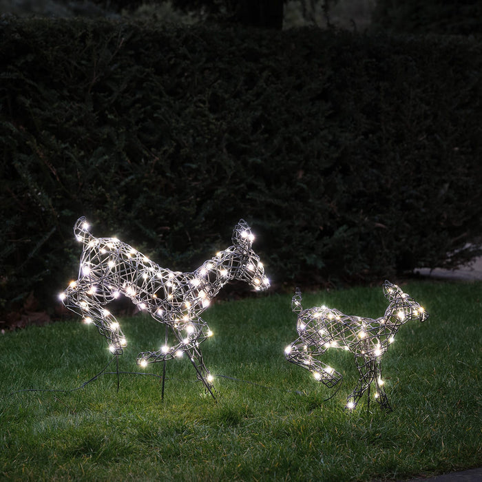 Harlow Leaping Light Up Reindeer Family