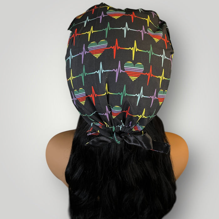 Heartbeat Babe Satin-lined Scrub Cap