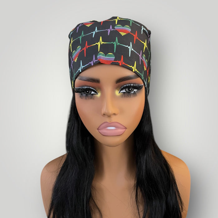 Heartbeat Babe Satin-lined Scrub Cap