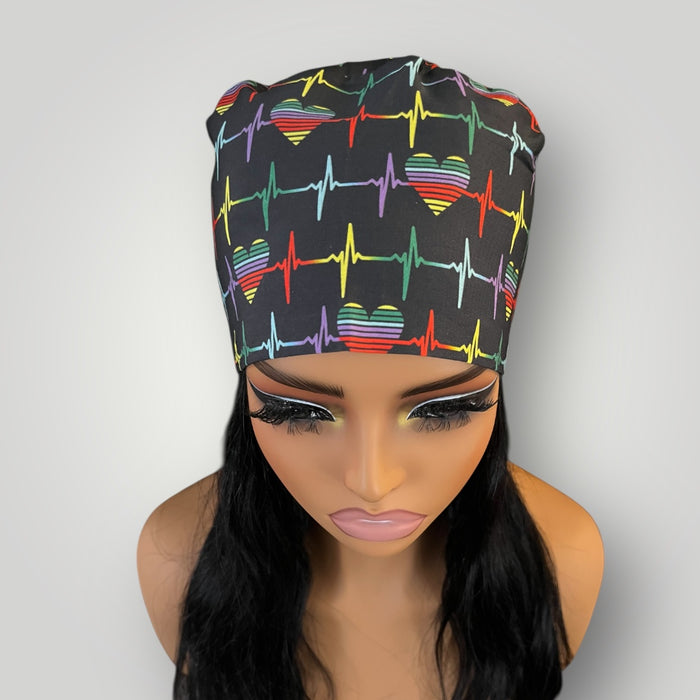 Heartbeat Babe Satin-lined Scrub Cap