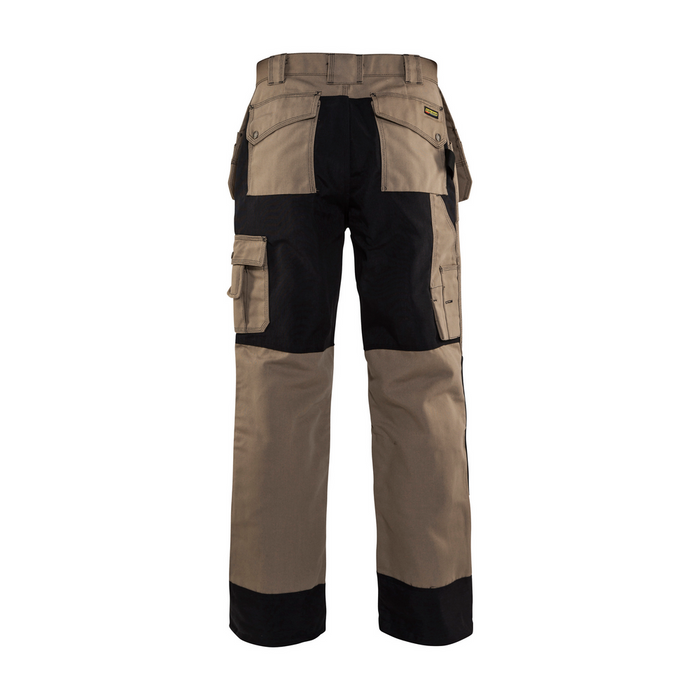 HEAVY WORKER PANTS - 2399-Khaki Black | Blaklader 16801380
