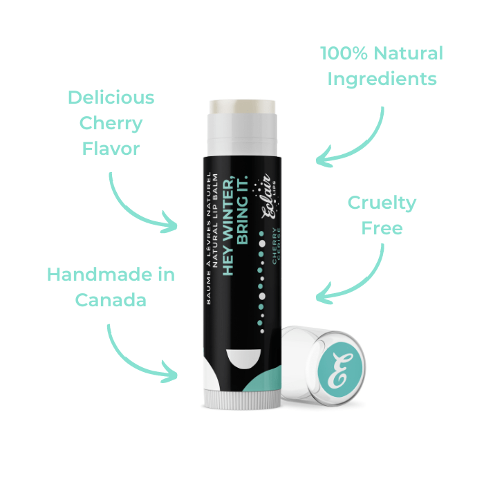 Eclair Cherry lip balm with natural ingredients, cruelty-free, handmade in...