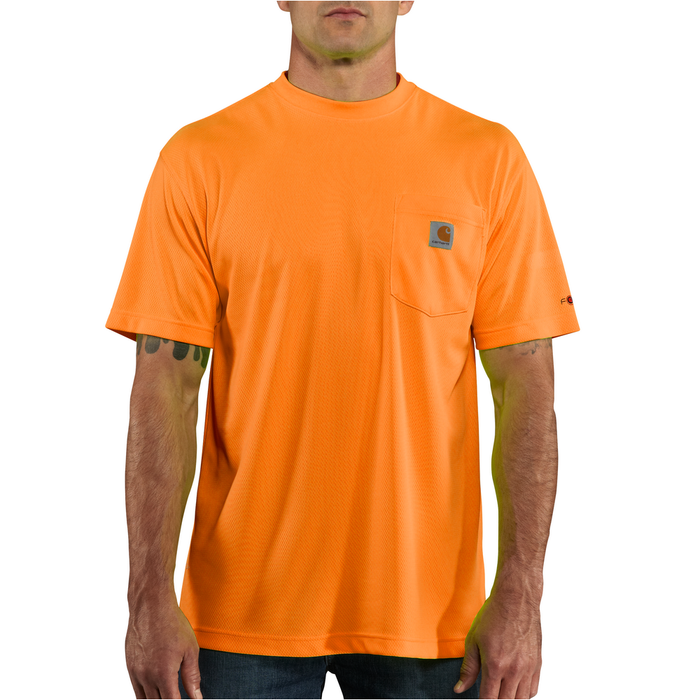 HI-VIS FORCE COLOR ENHANCED SHORT SLEEVE TEE - 824-Brite Orange | Carhartt 100493