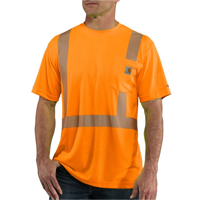 HI-VIS FORCE SHORT SLEEVE CLASS 2 TEE - 824-Brite Orange | Carhartt 100495