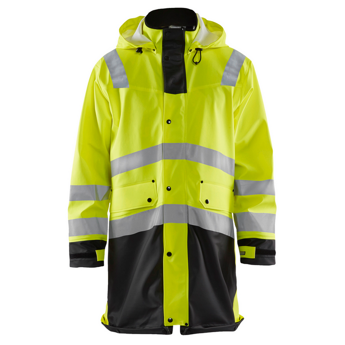 HI-VIS RAIN COAT - 3399-Yellow Black | Blaklader 43162003