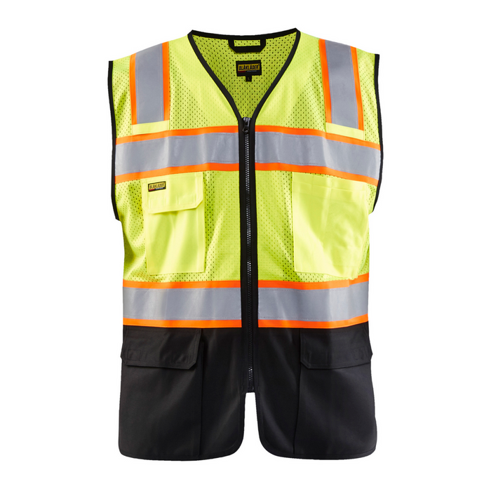 HI-VIS VEST - 3399-Yellow Black | Blaklader 31301054
