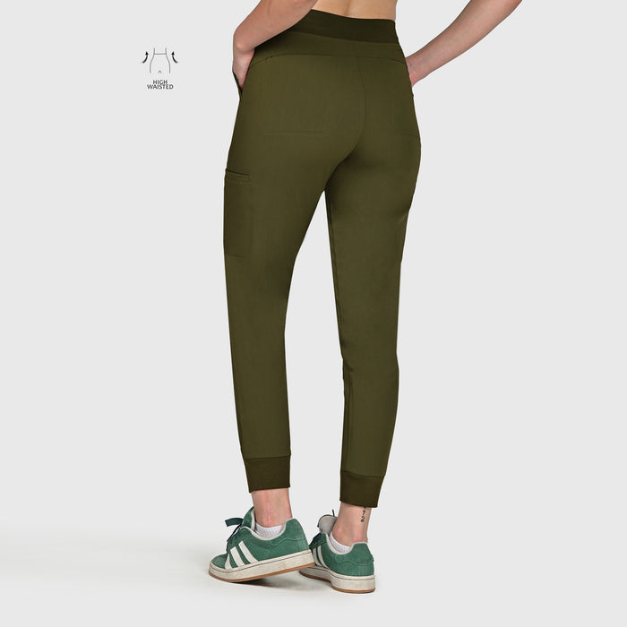 High Waisted Flex Nine-Pocket Jogger Scrub Pant