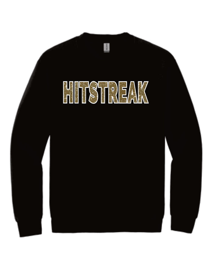 Hitstreak Gold Crewneck Sweatshirt- matte or glitter