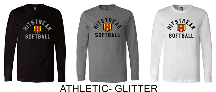Hitstreak Gold Unisex Long Sleeve Tee-Matte or Glitter