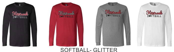 Hitstreak Unisex Long Sleeve Tee-Matte or Glitter
