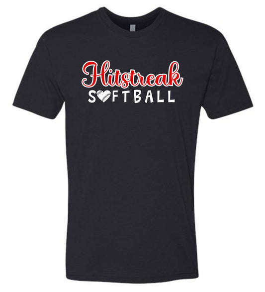 Hitstreak Unisex SOFTBALL Tee- matte and glitter