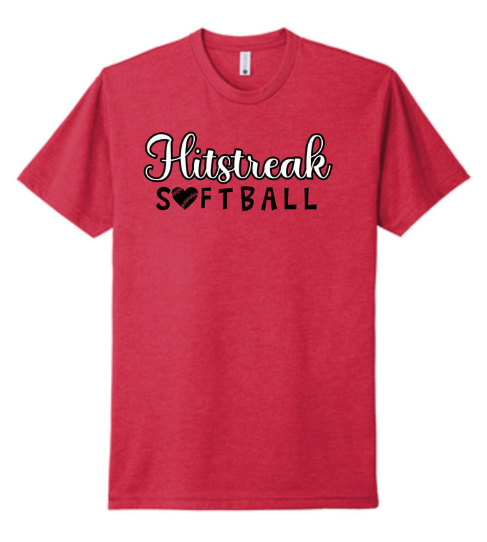Hitstreak Unisex SOFTBALL Tee- matte and glitter