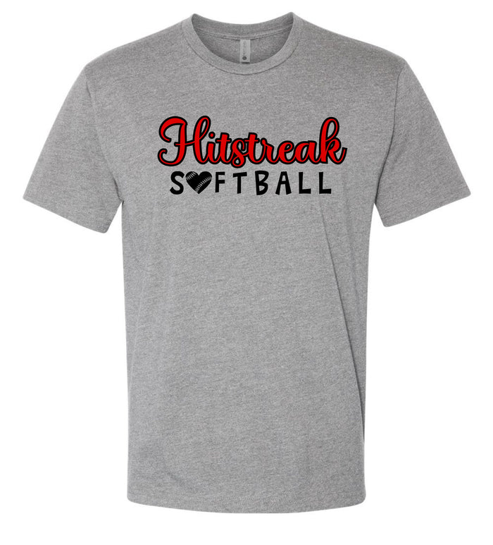Hitstreak Unisex SOFTBALL Tee- matte and glitter
