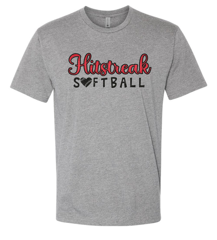 Hitstreak Unisex SOFTBALL Tee- matte and glitter