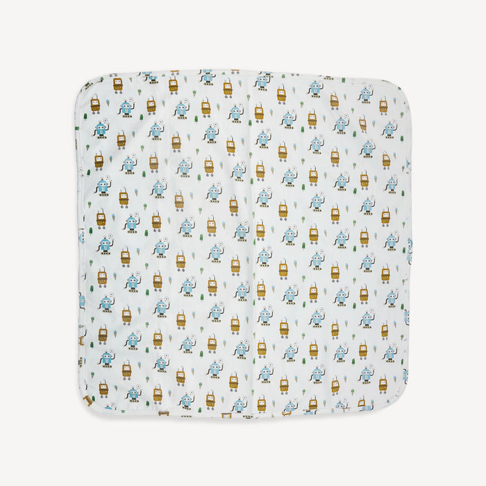 Ice Cream Robots Reversible Baby Blanket (Organic Jersey)