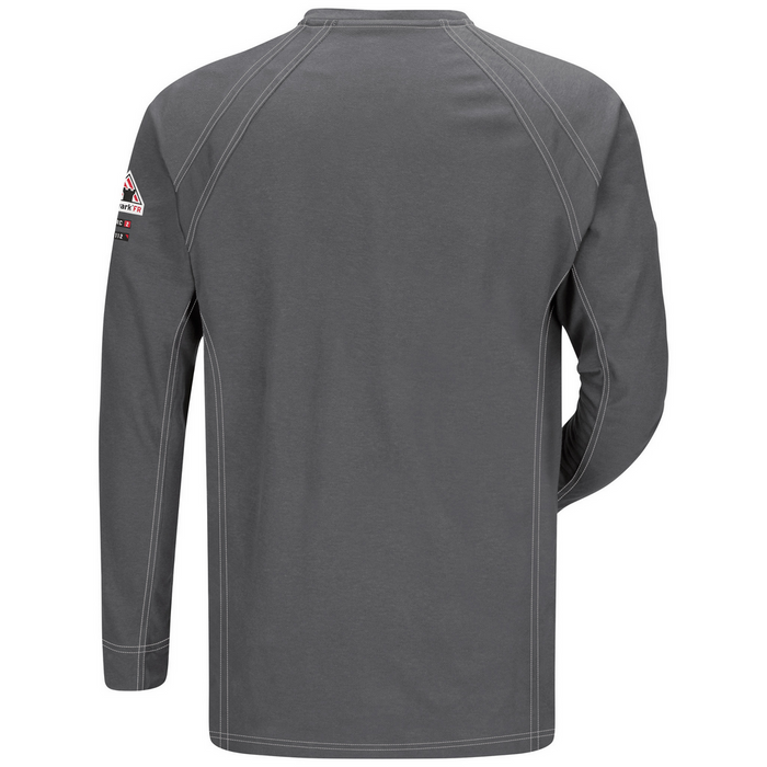 IQ SERIES COMFORT KNIT FR HENLEY - CH-Charcoal | Bulwark QT20