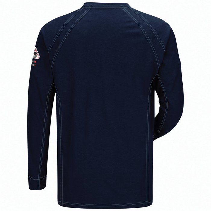 IQ SERIES COMFORT KNIT FR HENLEY - DB-Dark Blue | Bulwark QT20