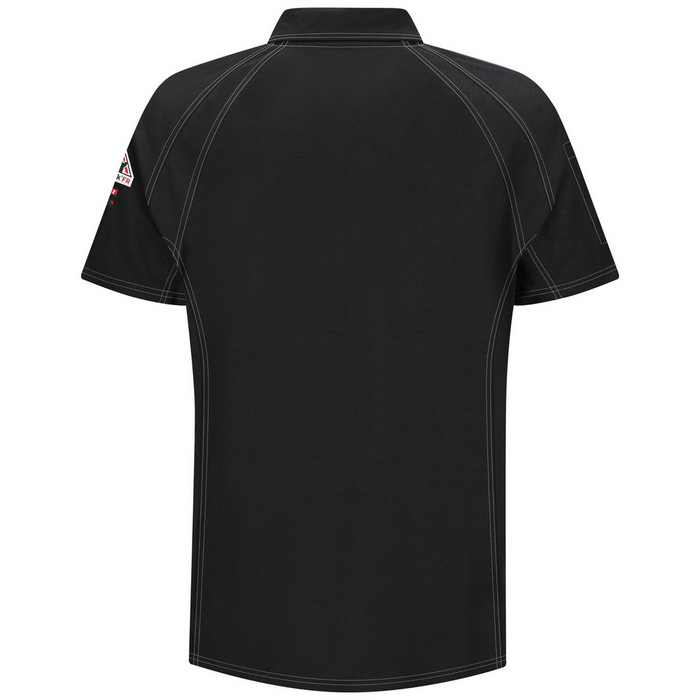 IQ SERIES COMFORT KNIT FR SHORT SLEEVE POLO - BK-Black | Bulwark QT10