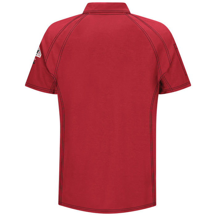 IQ SERIES COMFORT KNIT FR SHORT SLEEVE POLO - RD-Red | Bulwark QT10