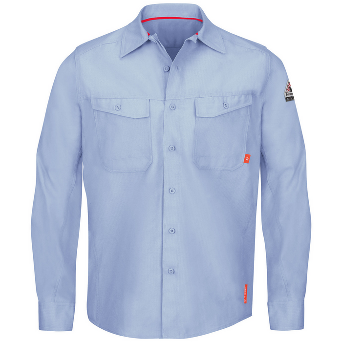 IQ SERIES FR ENDURANCE COLLECTION WORK SHIRT - LB-Light Blue | Bulwark QS40