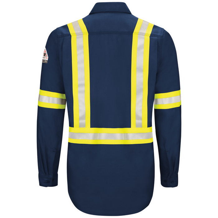 IQ SERIES FR ENDURANCE COLLECTION WORK SHIRT - NE-Navy Enhanced | Bulwark QS40