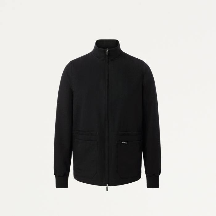 JAANUU Ceri Essential 6 - Pocket Scrub Jacket Black - Get Scrubbed