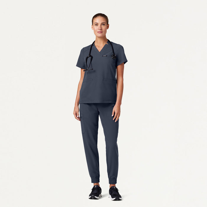 JAANUU Silex Knit - Waist Scrub Jogger Carbon Gray - Get Scrubbed