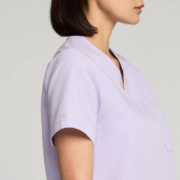 JAANUU Rhena Essential 1 pocket Scrub Top lavender - Get Scrubbed