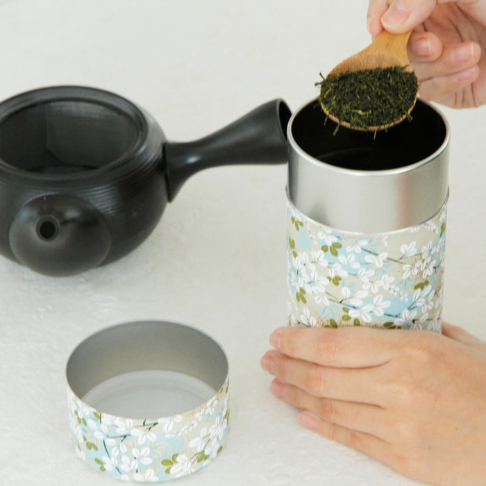 Japanese Tea caddy [Natural Tree] Large