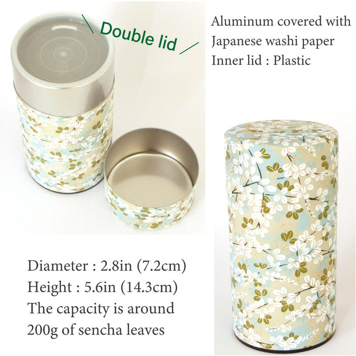 Japanese Tea caddy [Natural Tree] Large