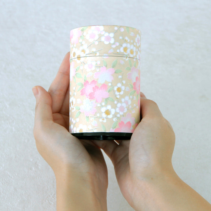 Japanese Tea caddy [Sakura] Small