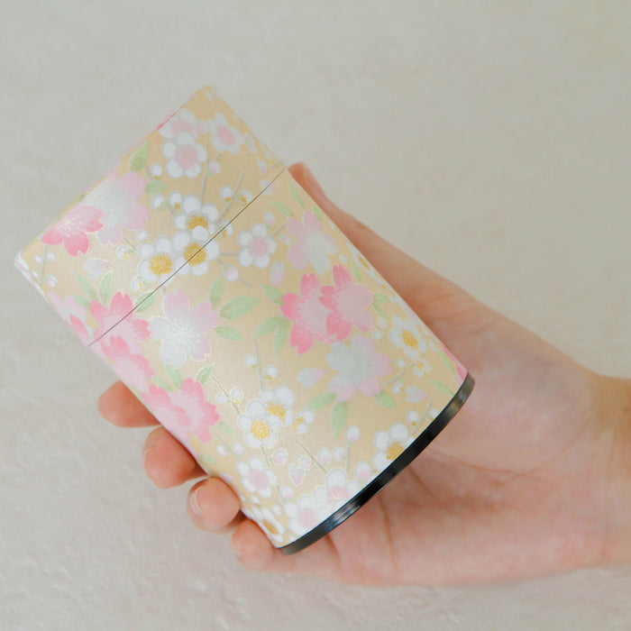 Japanese Tea caddy [Sakura] Small
