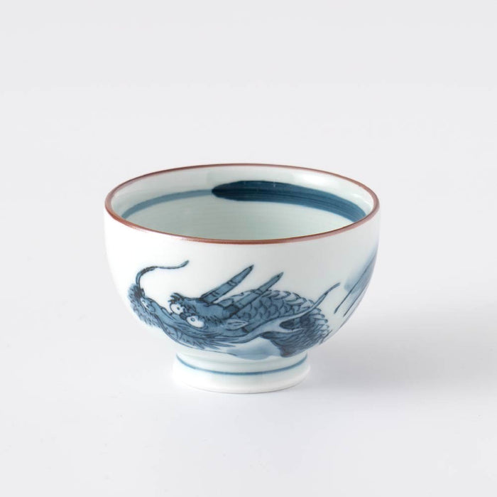Japanese Yunomi Teacup - Dragon Motif (Small Size)