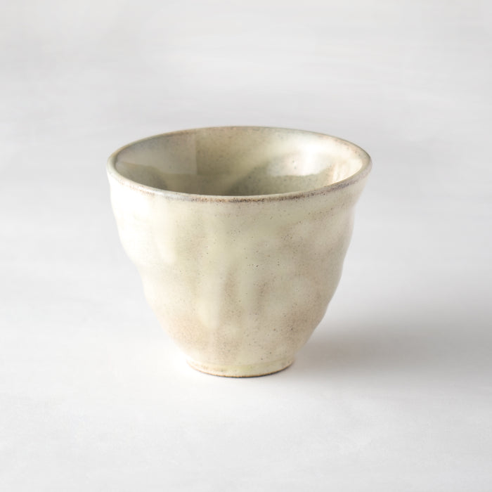 Japanese Yunomi Teacup - Mino Yaki [Ivory Glaze]