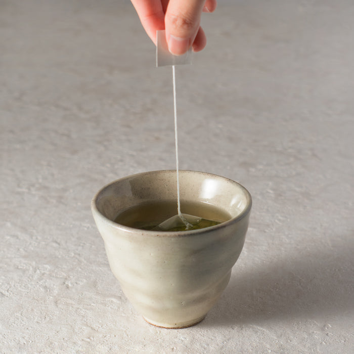 Japanese Yunomi Teacup - Mino Yaki [Ivory Glaze]