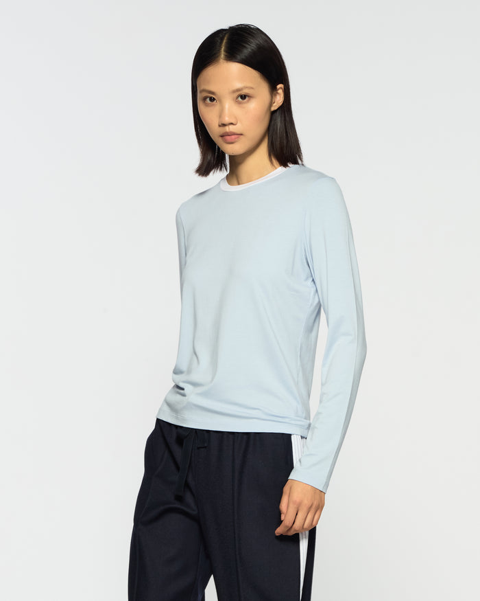 Jersey Long Sleeve T-Shirt - Pale Blue