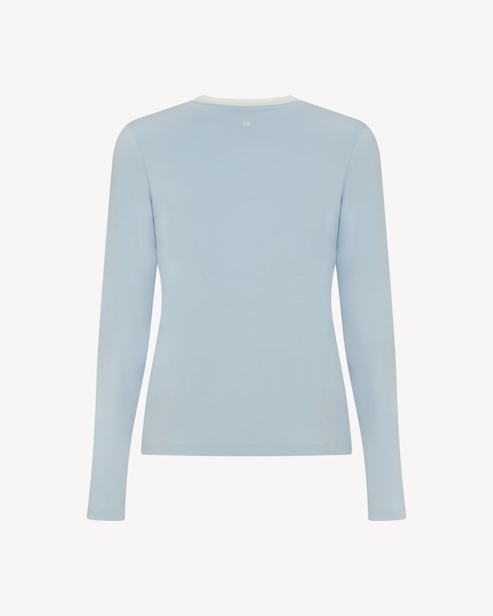 Jersey Long Sleeve T-Shirt - Pale Blue