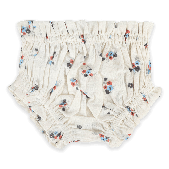 Juliet Smocked Floral Baby Dress & Bloomer Set (Organic Cotton) - Diaper Cover
