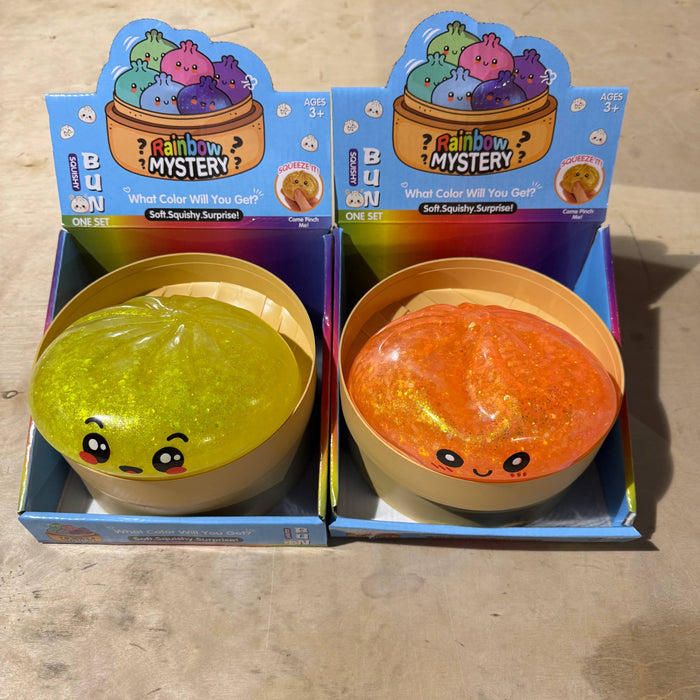 JUMBO Gel Glitter Dumpling WRAPPED Squishy