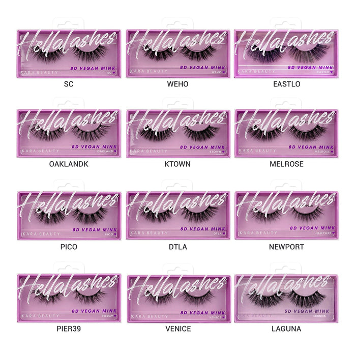 Kara Beauty Hellalashes 8D Vegan Mink Lashes - ikatehouse