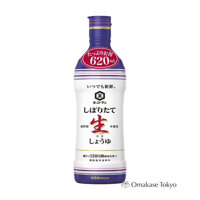 Kikkoman Freshly Squeezed Raw Soy Sauce 620ml