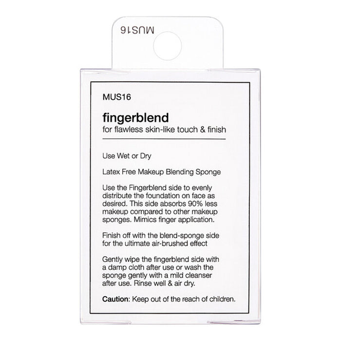 Kiss Finger Blend Sponge For Flawless Skin 2 cut