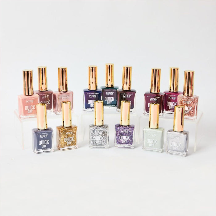 Kiss Quick Dry Nail Polish 0.44oz/ 13ml - ikatehouse